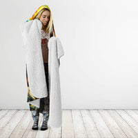 Sunflower Skull Hooded Blanket I'm Blunt Because God Rolled Me That Way