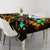 Sunflower Skull Tablecloth I'm Blunt Because God Rolled Me That Way - Wonder Print Shop