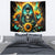 Sunflower Skull Tapestry I'm Blunt Because God Rolled Me That Way - Wonder Print Shop