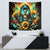 Sunflower Skull Tapestry I'm Blunt Because God Rolled Me That Way - Wonder Print Shop
