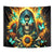 Sunflower Skull Tapestry I'm Blunt Because God Rolled Me That Way - Wonder Print Shop