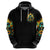 Sunflower Skull Zip Hoodie I'm Blunt Because God Rolled Me That Way - Wonder Print Shop