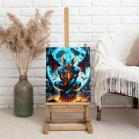 Devil Skull Canvas Wall Art One Day I'm Gonna Just Say And Let My Demons Out Play - Wonder Print Shop