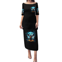 Devil Skull Family Matching Puletasi and Hawaiian Shirt One Day I'm Gonna Just Say And Let My Demons Out Play - Wonder Print Shop