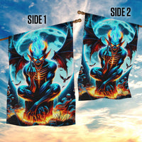 Devil Skull Garden Flag One Day I'm Gonna Just Say And Let My Demons Out Play - Wonder Print Shop