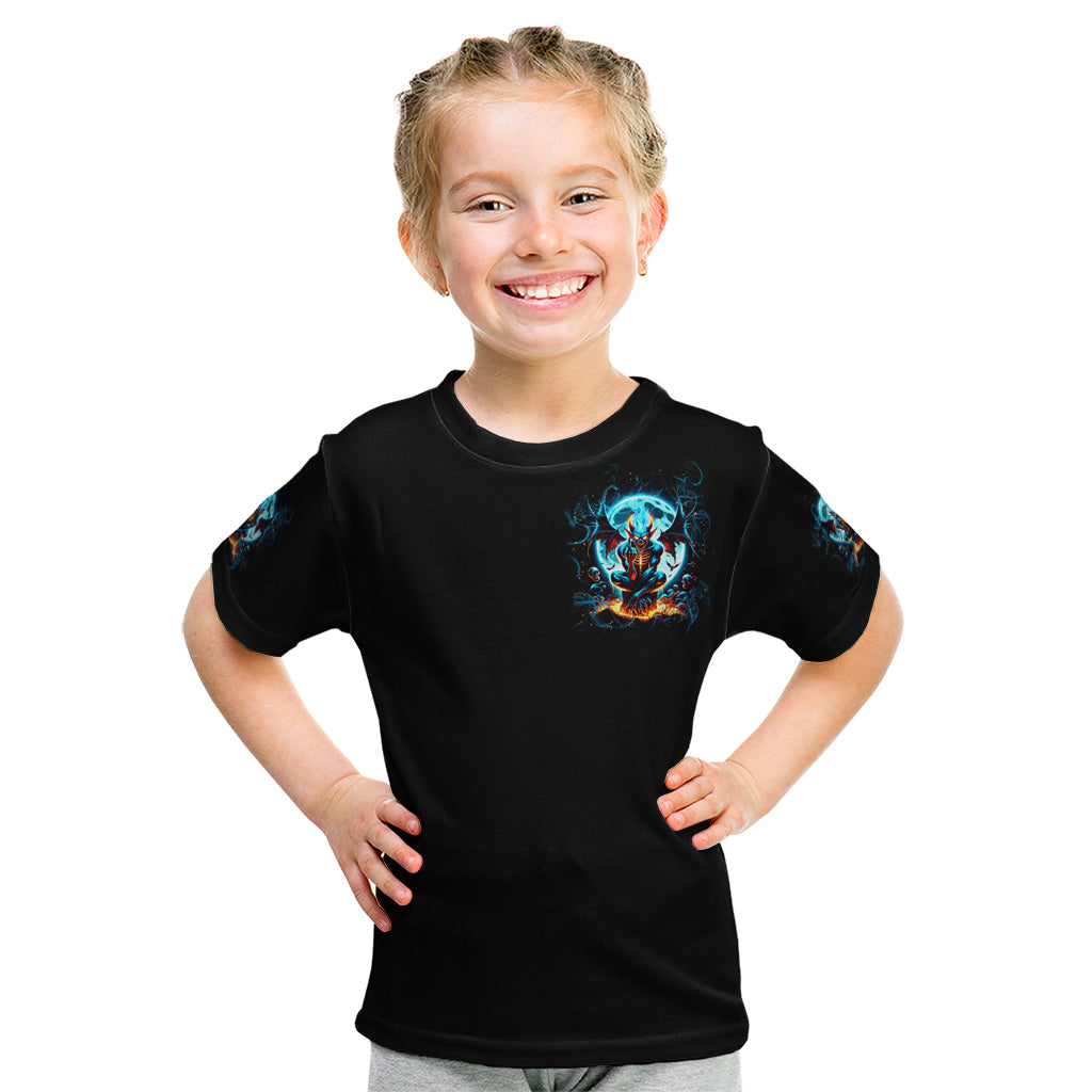 Devil Skull Kid T Shirt One Day I'm Gonna Just Say And Let My Demons Out Play - Wonder Print Shop