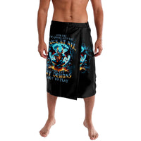 Devil Skull Lavalava One Day I'm Gonna Just Say And Let My Demons Out Play - Wonder Print Shop
