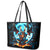 Devil Skull Leather Tote Bag One Day I'm Gonna Just Say And Let My Demons Out Play - Wonder Print Shop