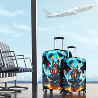 Devil Skull Luggage Cover One Day I'm Gonna Just Say And Let My Demons Out Play - Wonder Print Shop