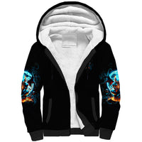 Devil Skull Sherpa Hoodie One Day I'm Gonna Just Say And Let My Demons Out Play - Wonder Print Shop