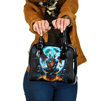 Devil Skull Shoulder Handbag One Day I'm Gonna Just Say And Let My Demons Out Play