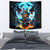 Devil Skull Tapestry One Day I'm Gonna Just Say And Let My Demons Out Play - Wonder Print Shop