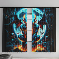 Devil Skull Window Curtain One Day I'm Gonna Just Say And Let My Demons Out Play - Wonder Print Shop