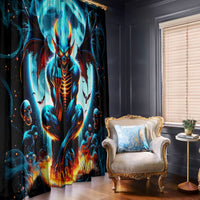 Devil Skull Window Curtain One Day I'm Gonna Just Say And Let My Demons Out Play - Wonder Print Shop
