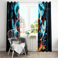 Devil Skull Window Curtain One Day I'm Gonna Just Say And Let My Demons Out Play - Wonder Print Shop