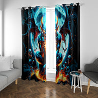 Devil Skull Window Curtain One Day I'm Gonna Just Say And Let My Demons Out Play - Wonder Print Shop