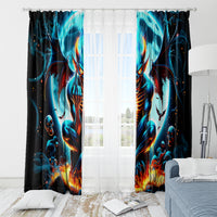 Devil Skull Window Curtain One Day I'm Gonna Just Say And Let My Demons Out Play - Wonder Print Shop