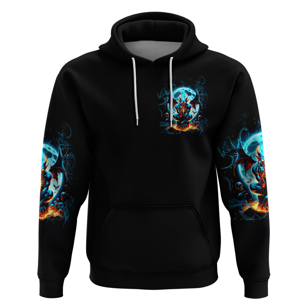 Devil Skull Zip Hoodie One Day I'm Gonna Just Say And Let My Demons Out Play - Wonder Print Shop