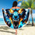 Wolf Skull Beach Blanket Born As Human But Wolft At Heart - Wonder Print Shop