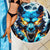 Wolf Skull Beach Blanket Born As Human But Wolft At Heart - Wonder Print Shop