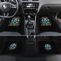 Wolf Skull Car Mats Born As Human But Wolft At Heart - Wonder Print Shop