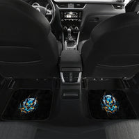 Wolf Skull Car Mats Born As Human But Wolft At Heart - Wonder Print Shop