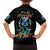 Wolf Skull Family Matching Summer Maxi Dress and Hawaiian Shirt Born As Human But Wolft At Heart - Wonder Print Shop