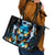 Wolf Skull Leather Tote Bag Born As Human But Wolft At Heart - Wonder Print Shop