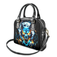 Wolf Skull Shoulder Handbag Born As Human But Wolft At Heart