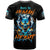 Wolf Skull T Shirt Born As Human But Wolft At Heart - Wonder Print Shop