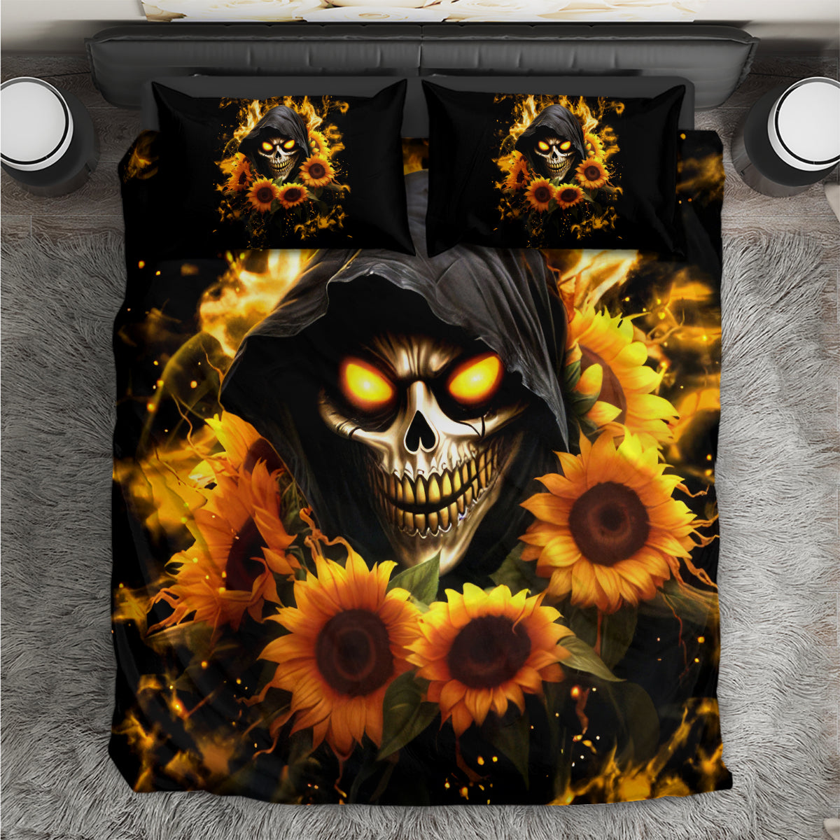 Sunflower Skull Bedding Set Assuming I Was Like Most Girls Was Your First Mistake
