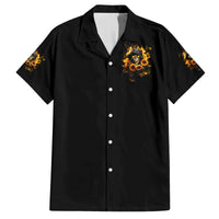 Sunflower Skull Family Matching Off Shoulder Long Sleeve Dress and Hawaiian Shirt Assuming I Was Like Most Girls Was Your First Mistake - Wonder Print Shop