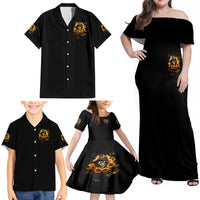 Sunflower Skull Family Matching Off Shoulder Maxi Dress and Hawaiian Shirt Assuming I Was Like Most Girls Was Your First Mistake - Wonder Print Shop