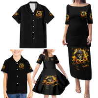 Sunflower Skull Family Matching Puletasi and Hawaiian Shirt Assuming I Was Like Most Girls Was Your First Mistake - Wonder Print Shop