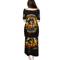 Sunflower Skull Family Matching Puletasi and Hawaiian Shirt Assuming I Was Like Most Girls Was Your First Mistake - Wonder Print Shop