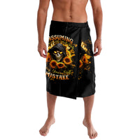 Sunflower Skull Lavalava Assuming I Was Like Most Girls Was Your First Mistake - Wonder Print Shop