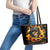 Sunflower Skull Leather Tote Bag Assuming I Was Like Most Girls Was Your First Mistake - Wonder Print Shop