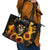 Sunflower Skull Leather Tote Bag Assuming I Was Like Most Girls Was Your First Mistake - Wonder Print Shop