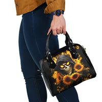 Sunflower Skull Shoulder Handbag Assuming I Was Like Most Girls Was Your First Mistake