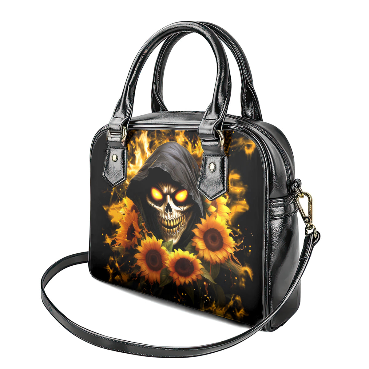 Sunflower Skull Shoulder Handbag Assuming I Was Like Most Girls Was Your First Mistake