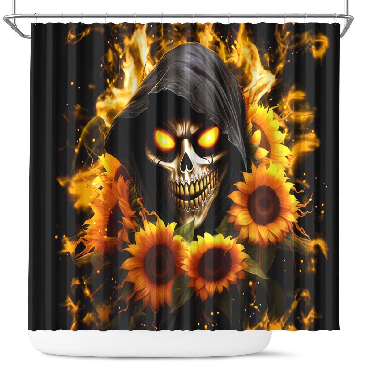 Sunflower Skull Shower Curtain Assuming I Was Like Most Girls Was Your First Mistake