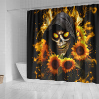 Sunflower Skull Shower Curtain Assuming I Was Like Most Girls Was Your First Mistake