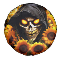 Sunflower Skull Spare Tire Cover Assuming I Was Like Most Girls Was Your First Mistake - Wonder Print Shop