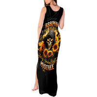 Sunflower Skull Tank Maxi Dress Assuming I Was Like Most Girls Was Your First Mistake - Wonder Print Shop