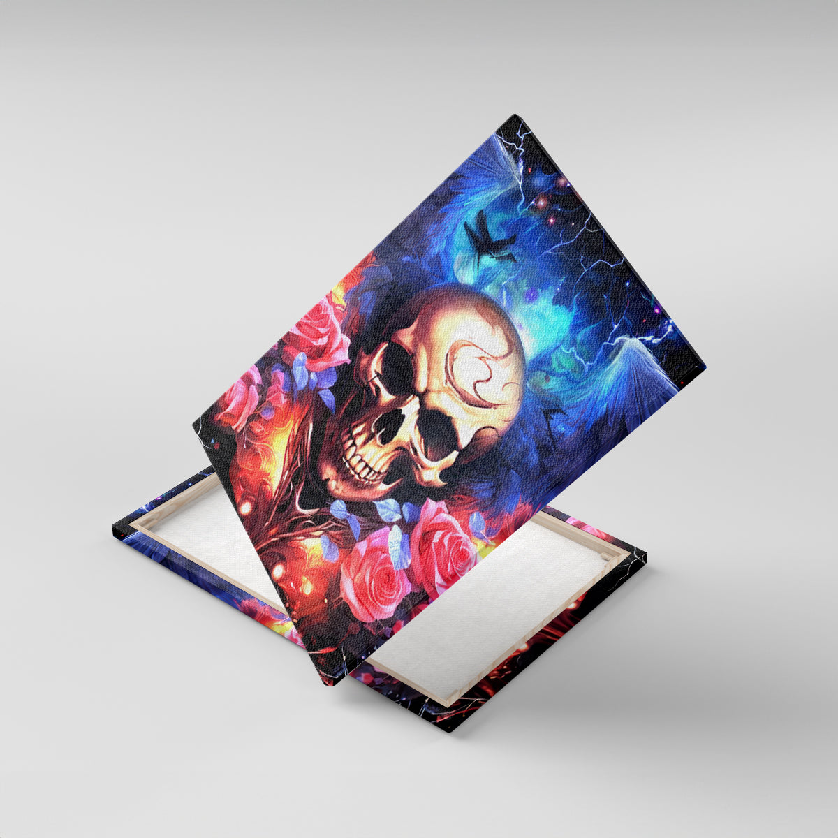 Fairy Skull Canvas Wall Art Assuming I Was Like Most Girls Was Your First Mistake - Wonder Print Shop