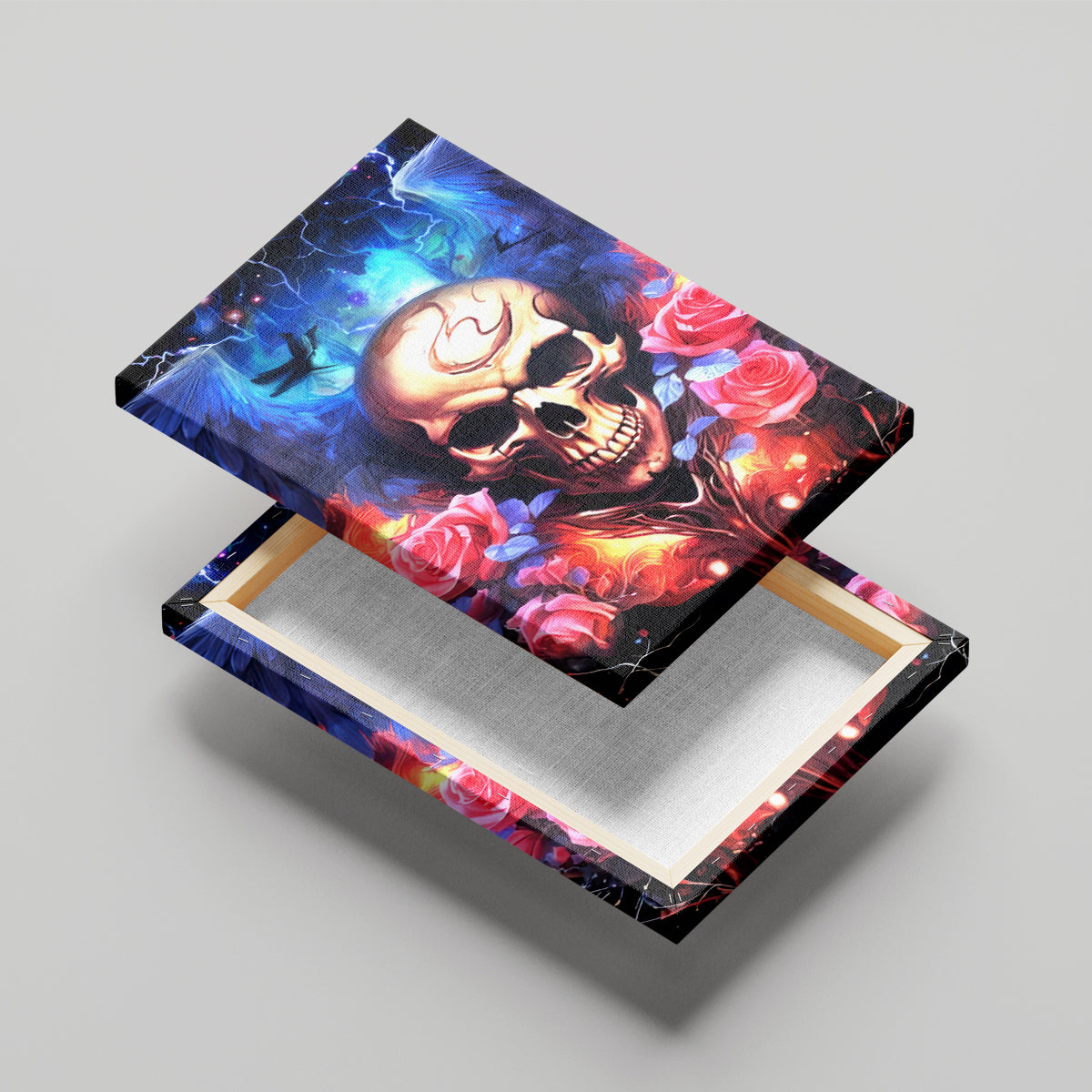 Fairy Skull Canvas Wall Art Assuming I Was Like Most Girls Was Your First Mistake - Wonder Print Shop