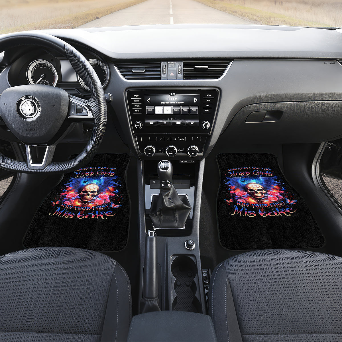 Fairy Skull Car Mats Assuming I Was Like Most Girls Was Your First Mistake - Wonder Print Shop