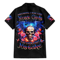 Fairy Skull Family Matching Mermaid Dress and Hawaiian Shirt Assuming I Was Like Most Girls Was Your First Mistake - Wonder Print Shop