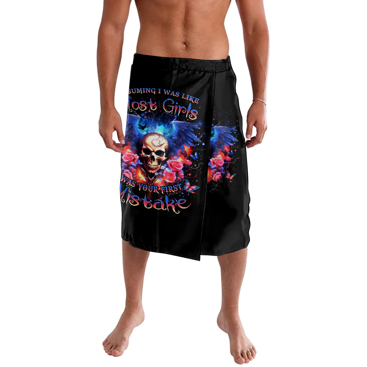 Fairy Skull Lavalava Assuming I Was Like Most Girls Was Your First Mistake - Wonder Print Shop