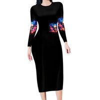 Fairy Skull Long Sleeve Bodycon Dress Assuming I Was Like Most Girls Was Your First Mistake - Wonder Print Shop